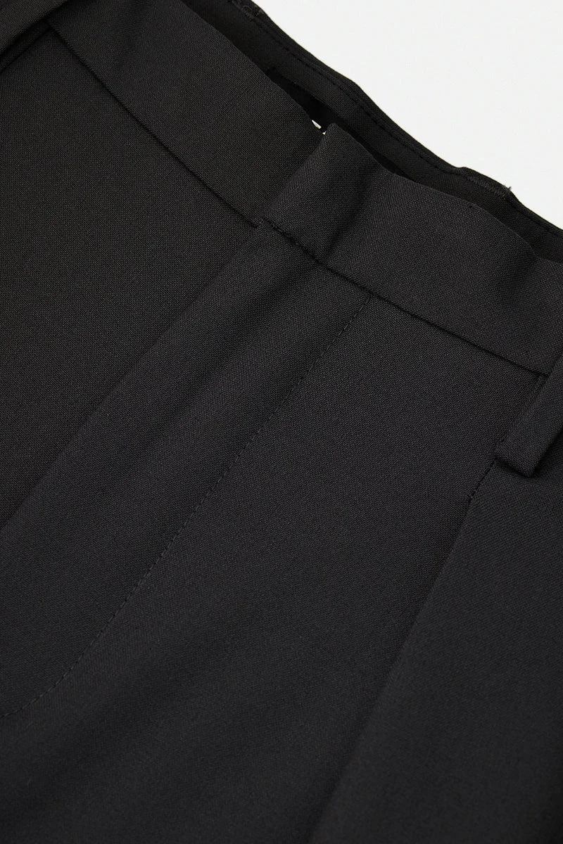 Snitch Black Baggy Stretch Trousers for Men | Best Price UAE
